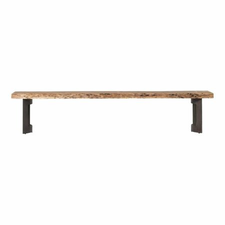 MOES HOME COLLECTION 18 x 108 x 15 in. Bent Bench Large - Smoked Brown VE-1029-03-0